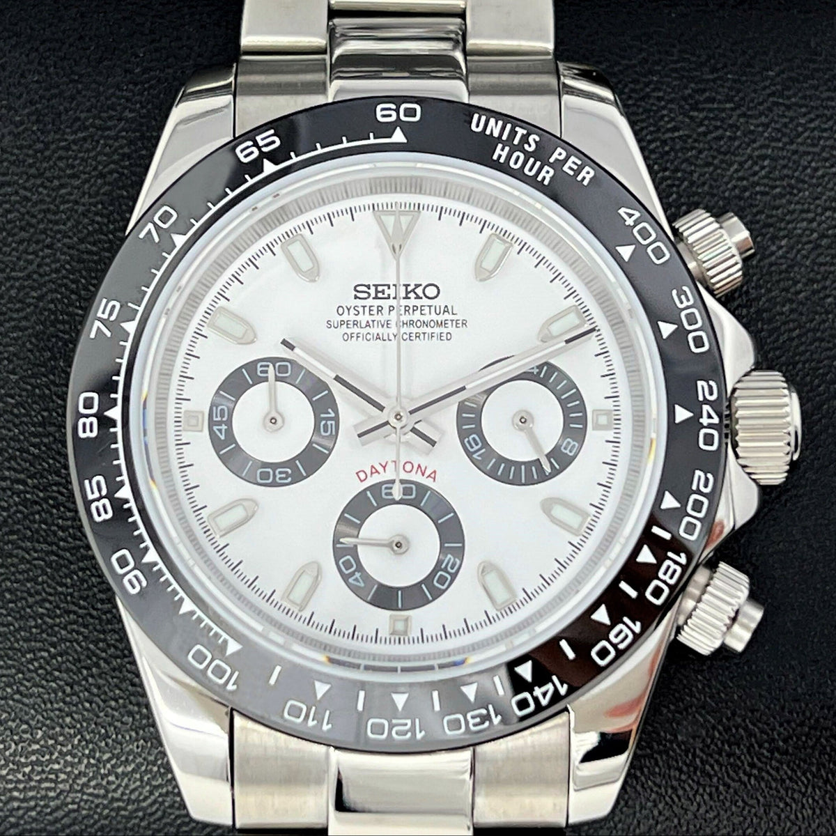 Panda Reloj Panda Daytona | Luxury White Chronograph Watch | Cosmograph