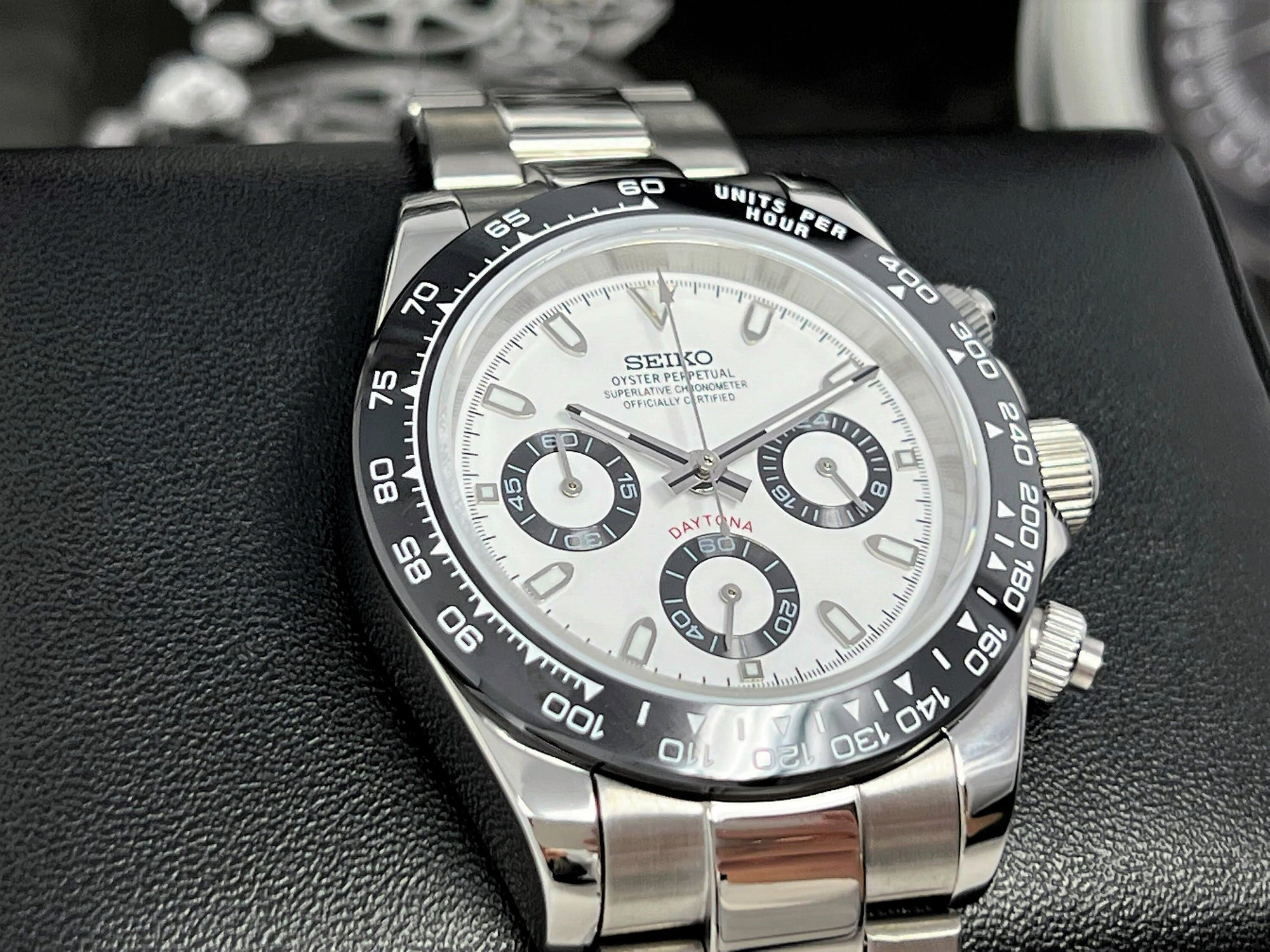 Seiko Panda Daytona 2023 - Luxury Chronograph | Chrono | Mecaquartz | Mens | Sport Watch | VK63 Quartz | Automatic | Daytona | Cosmograph