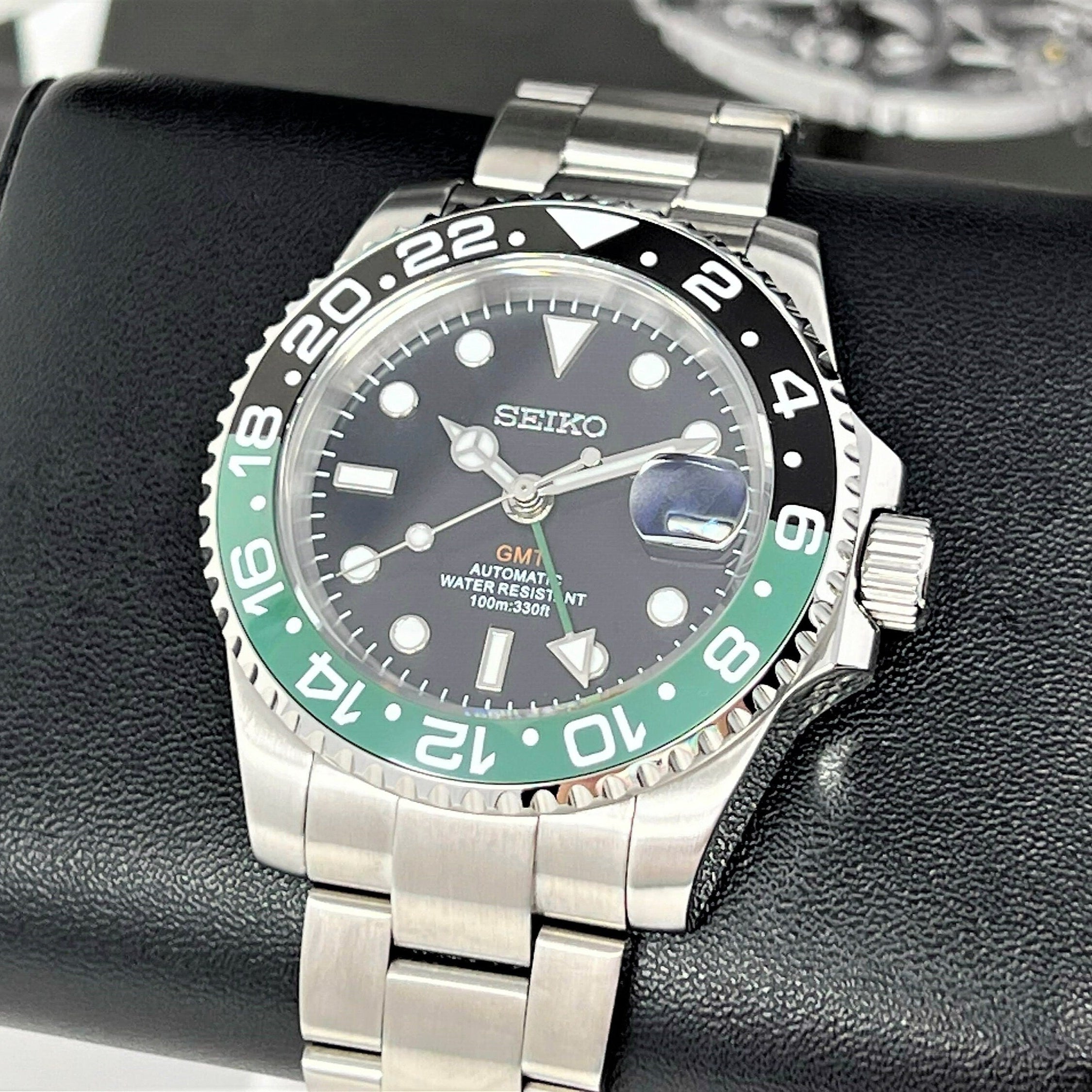 Seiko Sprite GMT Mod | 4-Hand NH34 Automatic Watch