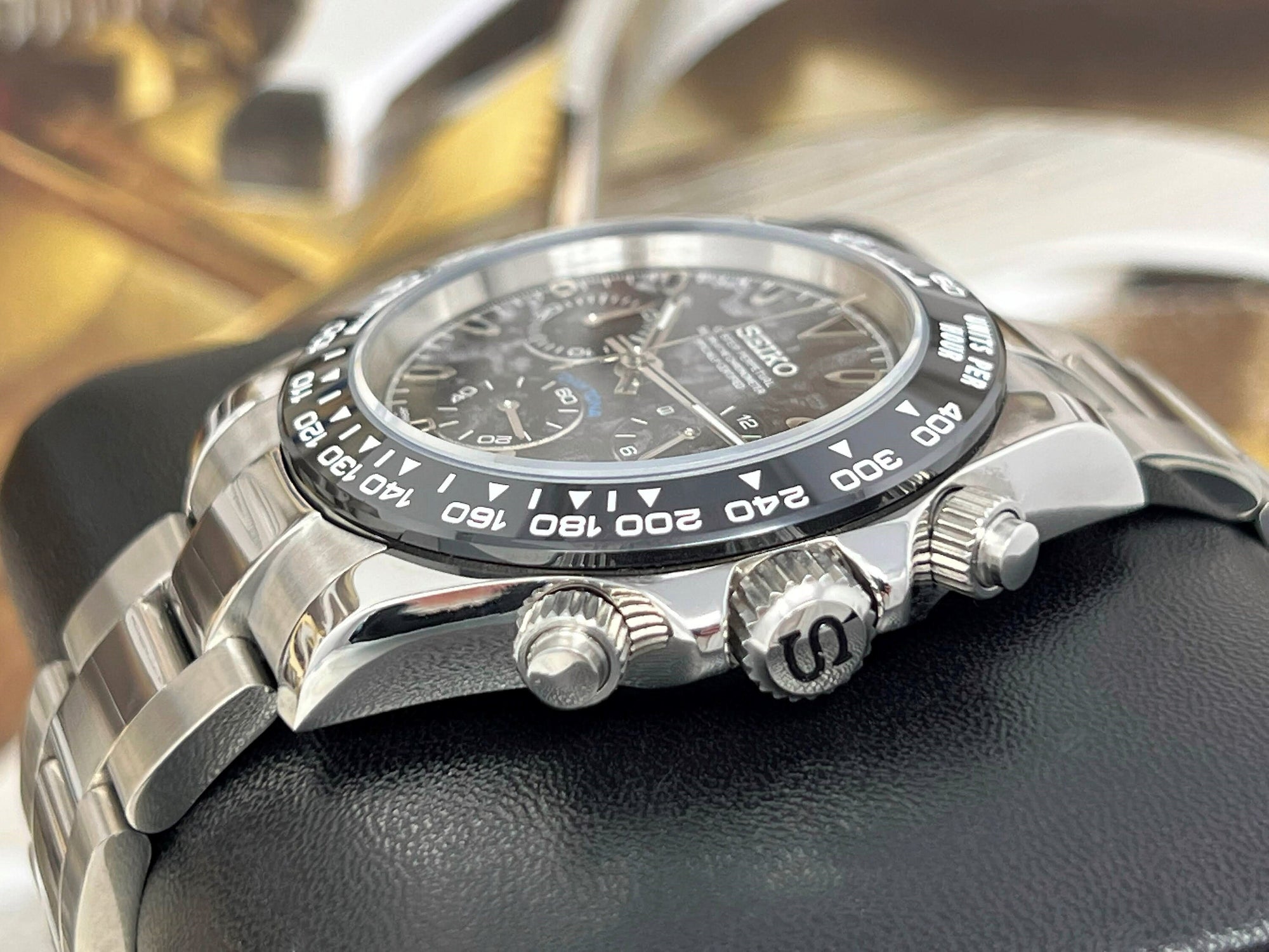 Seiko Daytona 40mm | Black Stainless Steel | Seiktona | Seikotona | Chronograph | Chrono | Quartz VK63 | Automatic Watch | Sport Cosmograph