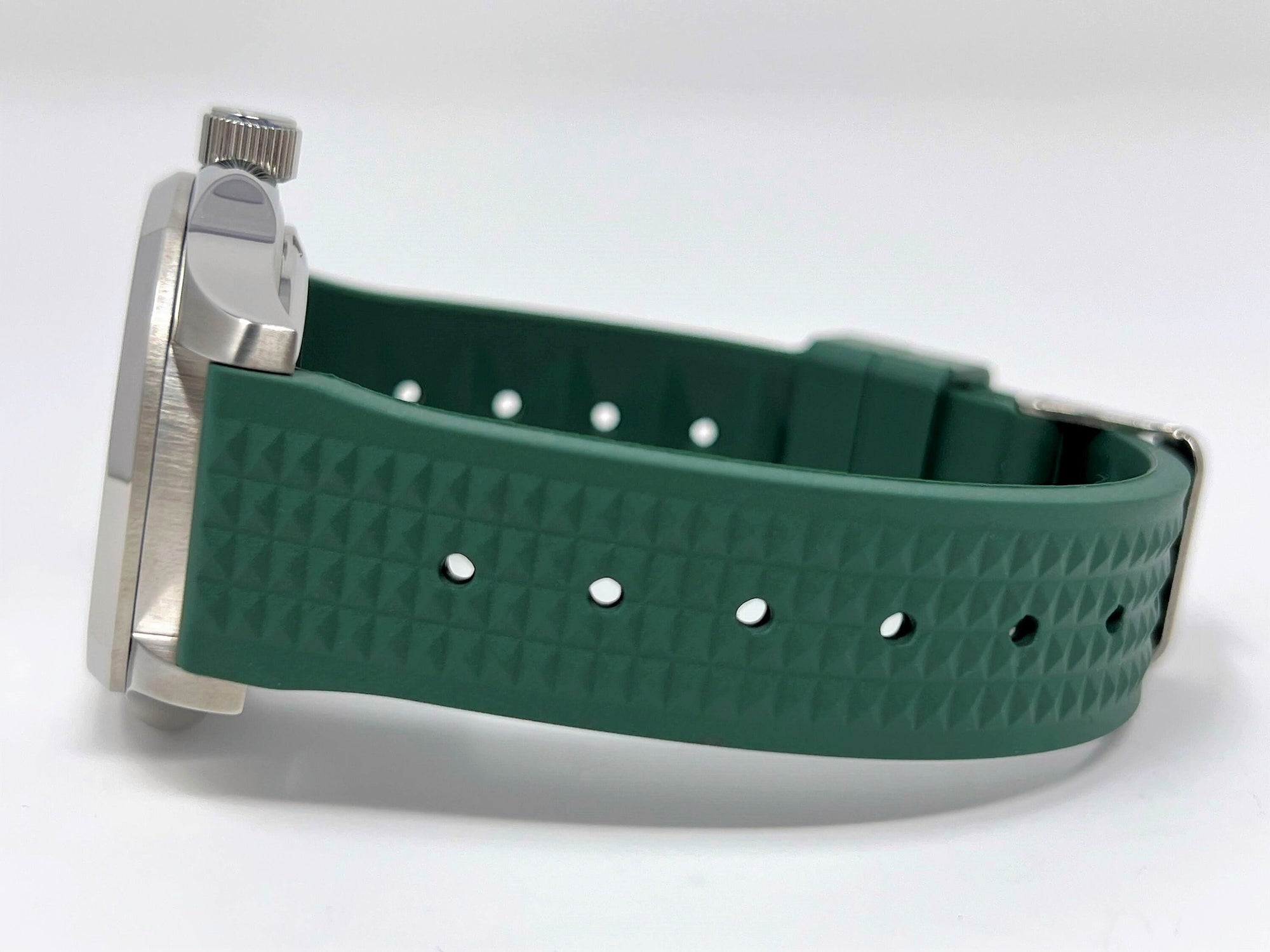 Seikonaut Green Modern Diver - Seiko Mod | Seiko Turtle Dial | NH36 Day Date Automatic | Rubber Dive Watch | Sport Watch | Men's Watch
