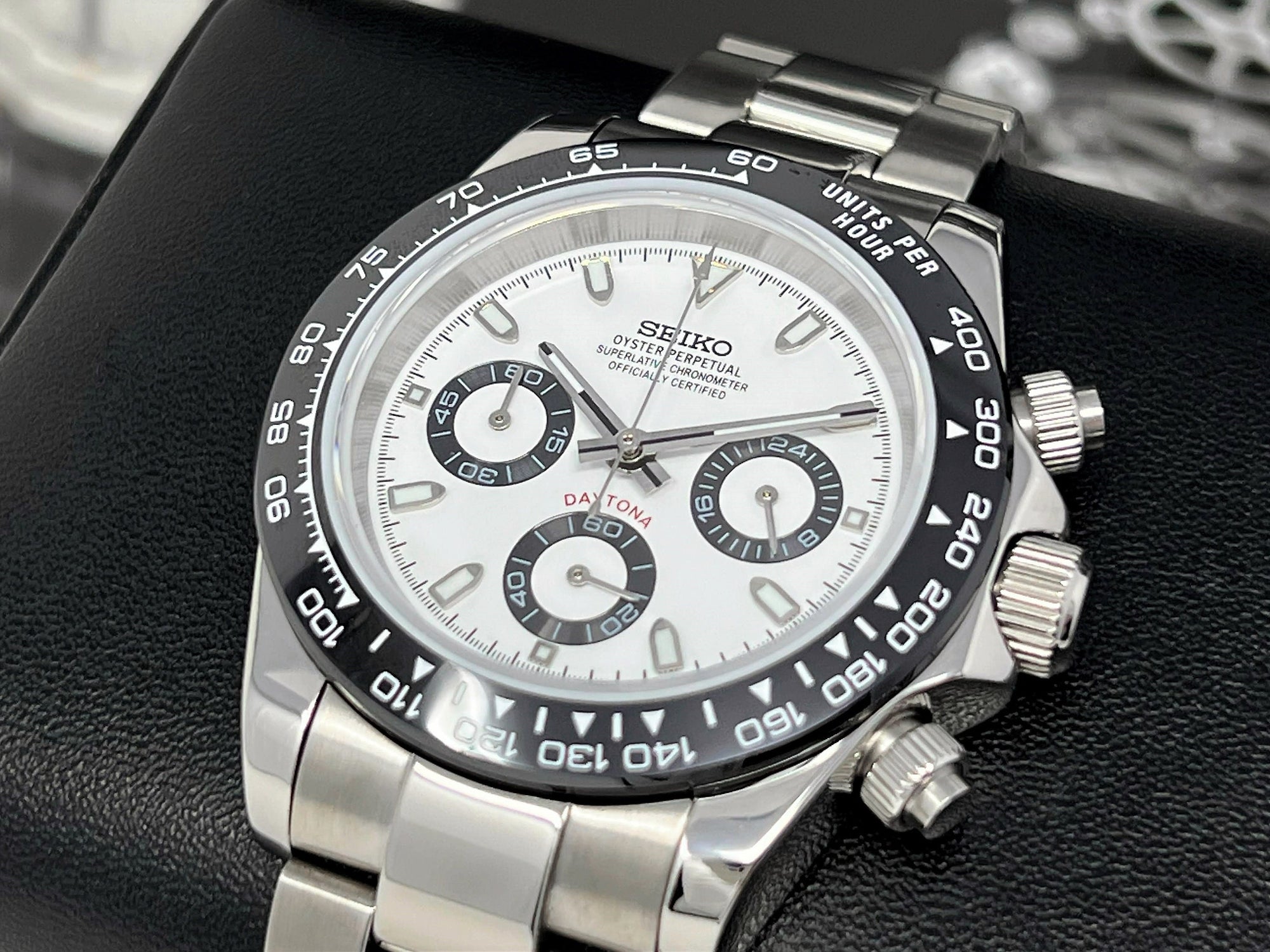 Seiko Panda Daytona 2023 - Luxury Chronograph | Chrono | Mecaquartz | Mens | Sport Watch | VK63 Quartz | Automatic | Daytona | Cosmograph