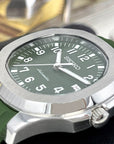 Seikonaut - Green on Rubber - Modern Automatic Sport Dress Watch | Sapphire Crystal | Khaki Tropical Green | Turtle Waffle | Jumbo | Olive