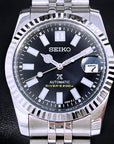 Seiko Luxury Black Datejust 36mm | Fluted Bezel | Jubilee | Date | NH35 | Seiko Mod | Watch Mod | Custom Watch | Prospex | DJ36 | Automatic