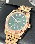 Seiko Palm Green Rose Gold Datejust | 36mm or 39mm | Fluted Bezel | Jubilee | Date | NH35 | Seiko Mod | Watch Mod | Custom Watch
