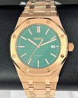 Seikoak Rose Gold Luxury Dress Watch | Green Dial | Seiko Mod | Watch Mod | Custom Watch | NH35 Automatic Movement | 42mm | Steel Sport