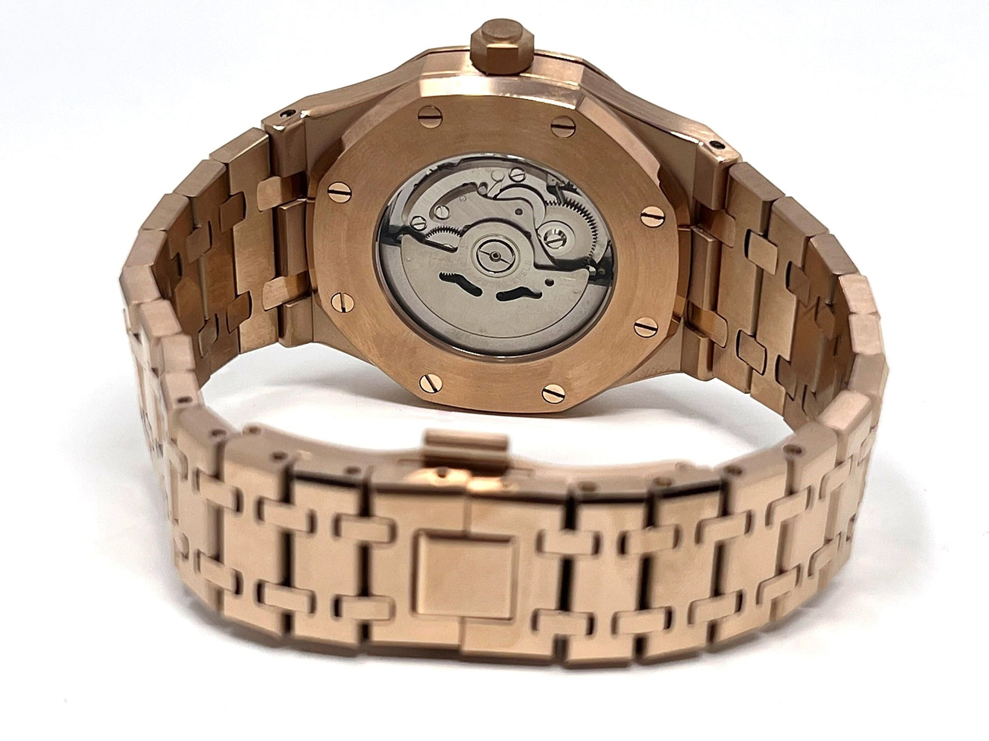 Seikoak Rose Gold Luxury Dress Watch | Green Dial | Seiko Mod | Watch Mod | Custom Watch | NH35 Automatic Movement | 42mm | Steel Sport