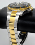 Seiko Black and Gold Submariner Mod | Two Tone | Sapphire Crystal | Steelsport Watch Mod | Ceramic Bezel | Custom | Yellow Gold Sub | Bluesy