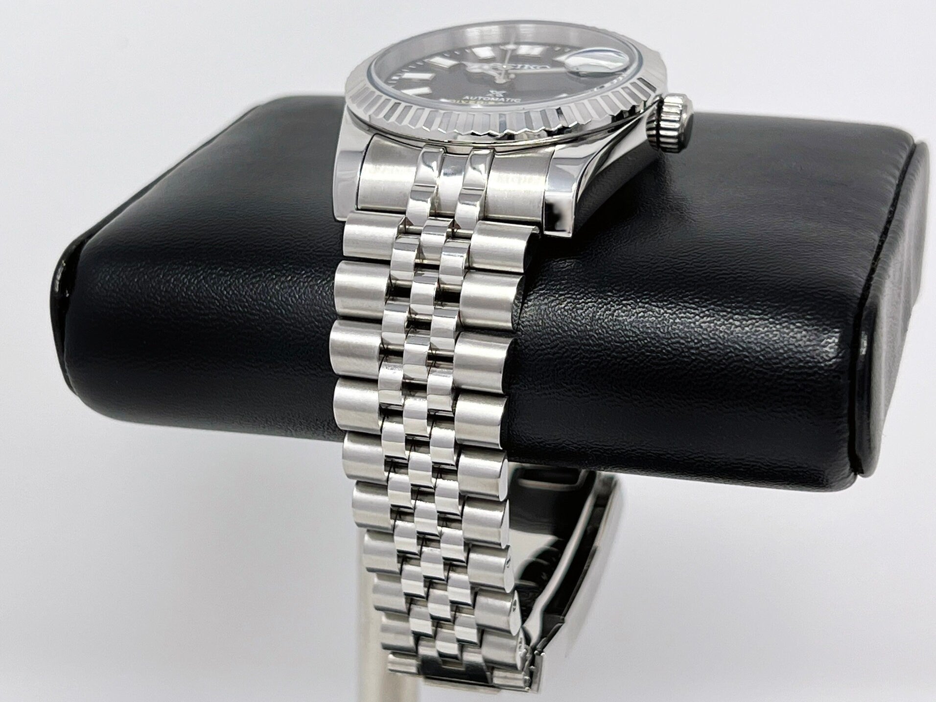 Seiko Luxury Black Datejust 36mm | Fluted Bezel | Jubilee | Date | NH35 | Seiko Mod | Watch Mod | Custom Watch | Prospex | DJ36 | Automatic