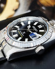Seiko Luxury Black Datejust 36mm | Fluted Bezel | Jubilee | Date | NH35 | Seiko Mod | Watch Mod | Custom Watch | Prospex | DJ36 | Automatic