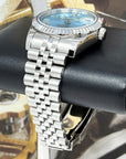 Seiko Rare Ice Blue Datejust 36mm 39mm | Fluted Bezel | Jubilee | NH35 | Seiko Watch Mod | Buckley Dial | DJ36 | Roman Numeral | Platinum