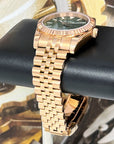 Seiko Palm Green Rose Gold Datejust | 36mm or 39mm | Fluted Bezel | Jubilee | Date | NH35 | Seiko Mod | Watch Mod | Custom Watch