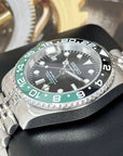 Seiko Sprite GMT 4 Hand - Left Hand - NH34 Automatic | Lefty | Master II | Riddler | Perpetual | Destro | South Paw | Jubilee Bracelet