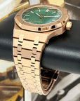 Seikoak Rose Gold Luxury Dress Watch | Green Dial | Seiko Mod | Watch Mod | Custom Watch | NH35 Automatic Movement | 42mm | Steel Sport