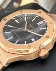 Seikoak Rose Gold Luxury Dress Watch | Black Dial | Seiko Mod | Watch Mod | Custom Watch | NH35 Automatic Movement | 42mm | Steel Sport