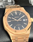 Seikoak Rose Gold Luxury Dress Watch | Black Dial | Seiko Mod | Watch Mod | Custom Watch | NH35 Automatic Movement | 42mm | Steel Sport