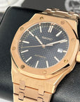 Seikoak Rose Gold Luxury Dress Watch | Black Dial | Seiko Mod | Watch Mod | Custom Watch | NH35 Automatic Movement | 42mm | Steel Sport