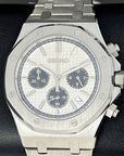 Seikoak Luxury Chronograph | Panda Dial on Stainless Steel | Sport Watch 42mm | Royal | Oak | Waffle Dial | VK63 Wristwatch | Men's Watch