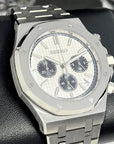 Seikoak Luxury Chronograph | Panda Dial on Stainless Steel | Sport Watch 42mm | Royal | Oak | Waffle Dial | VK63 Wristwatch | Men's Watch