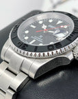 Seiko Carbon Fiber Yachtmaster with Red Second Hand - Modern Stainless Steel Sport Watch - Ready to Ship!
