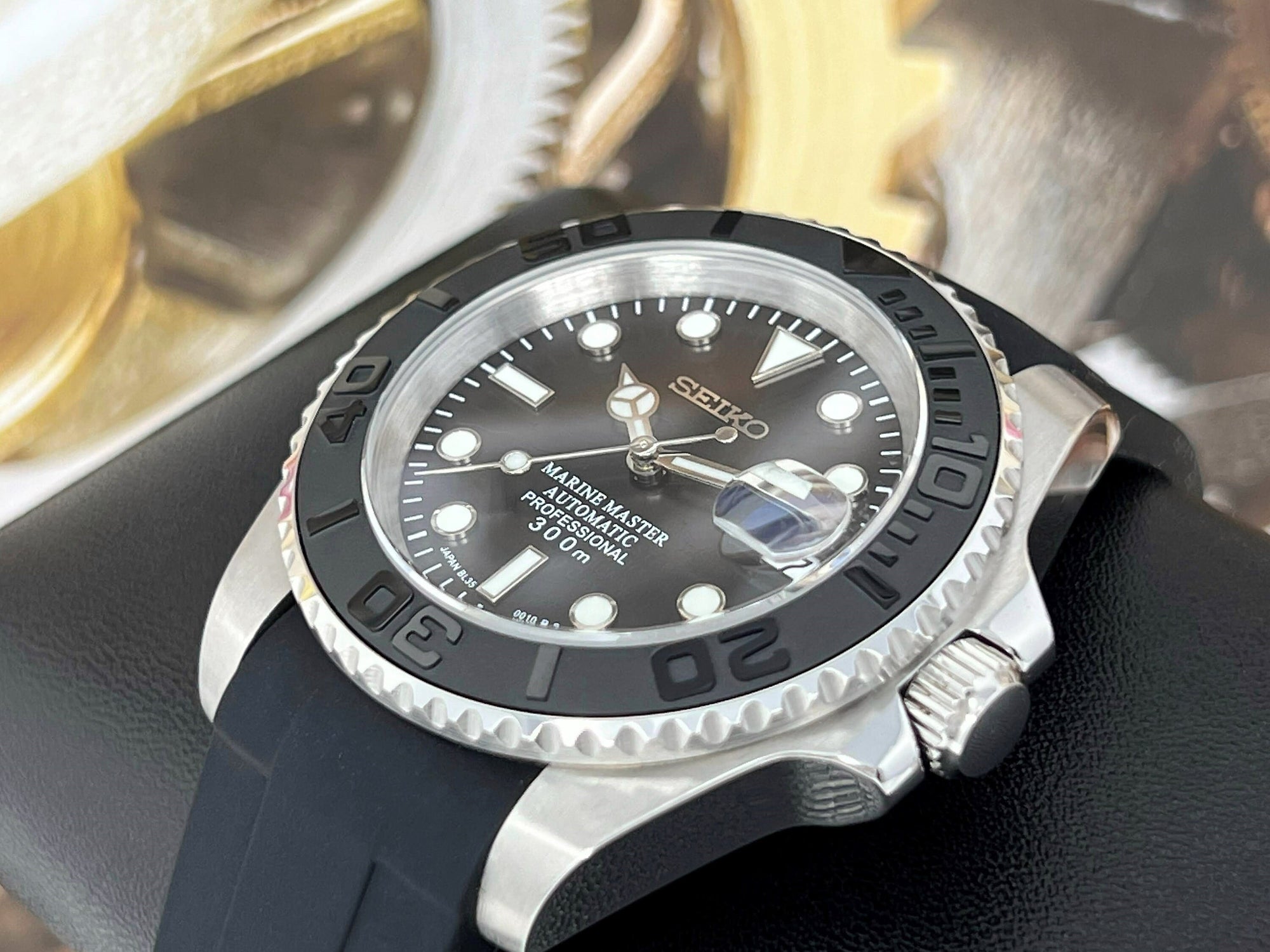 Seiko Yachtmaster 2023 | Stainless Steel | Men's Watch | Dive Watch | Rubber Strap | Seiko Mod | Custom Mod | Watch Mod | Diver| Cyclops