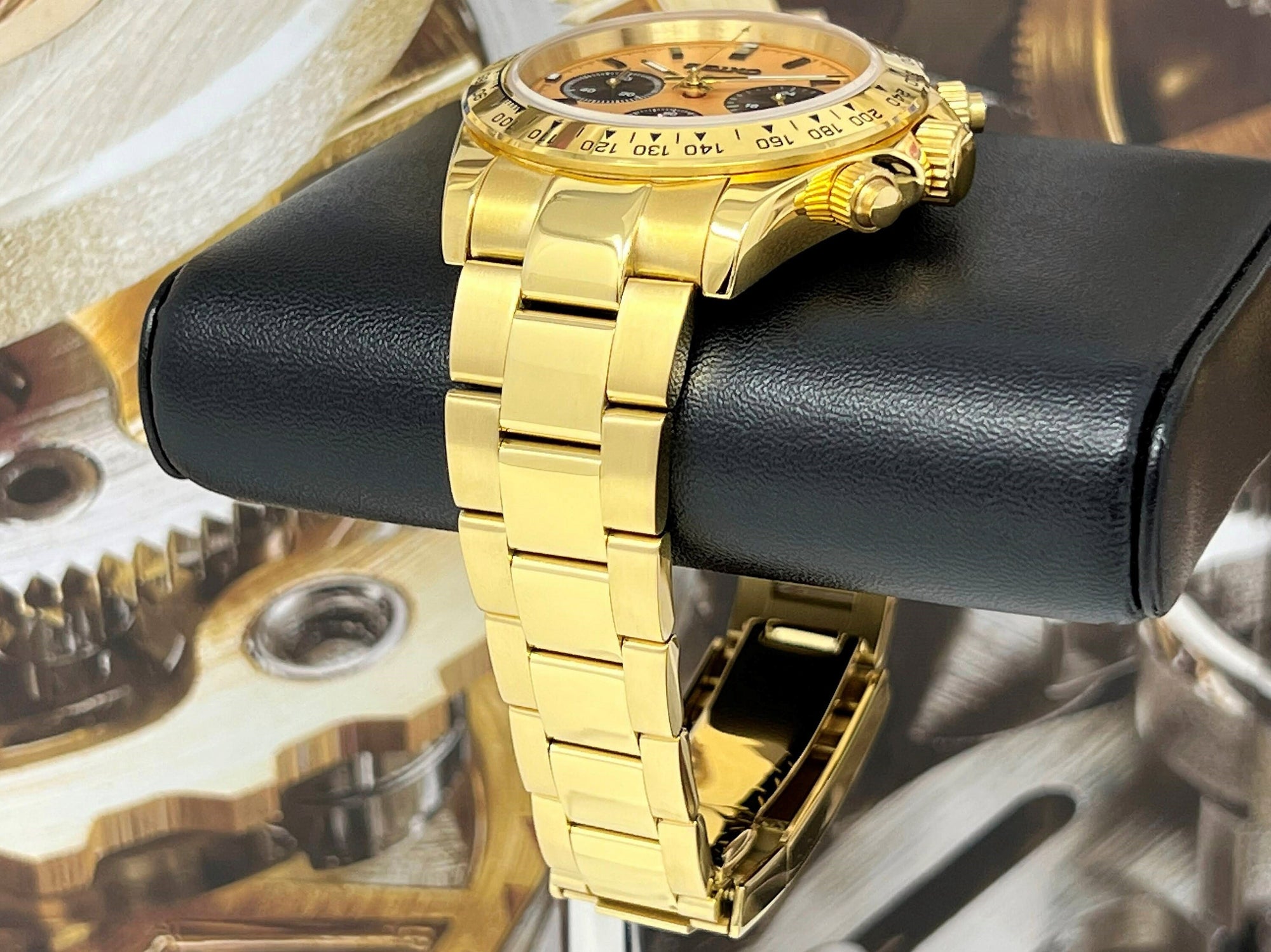Seiko Gold Daytona 2023 - Luxury Chronograph | Chrono | Mecaquartz | Mens | Sport Watch | VK63 Quartz | Automatic | Daytona | Cosmograph