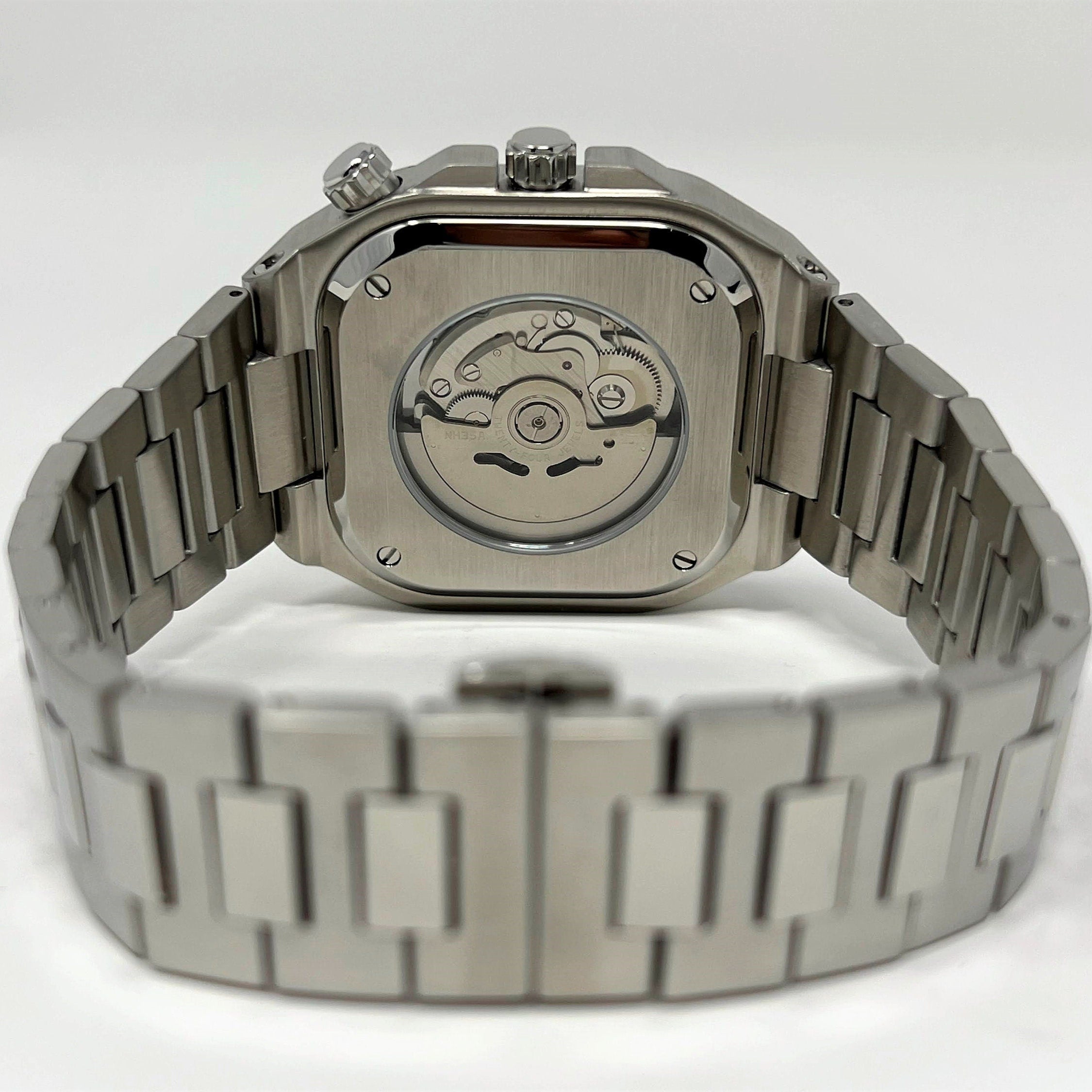 Custom Modern Square Watch | Luxury NH35 Automatic | Seiko Mod