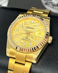 Seiko Palm Gold on Gold Datejust | 36mm | Fluted Bezel | Jubilee | Date | NH35 | Seiko Mod | Watch Mod | Custom Watch