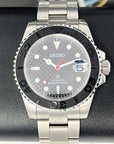 Seiko Carbon Fiber Yachtmaster with Red Second Hand - Modern Stainless Steel Sport Watch - Ready to Ship!