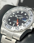 Seiko Explorer II - NEW 4 Hand GMT 2022 - NH34 - Black Dial - 41mm - Stainless Steel - Automatic Watch - Custom Build - Ready to Ship!