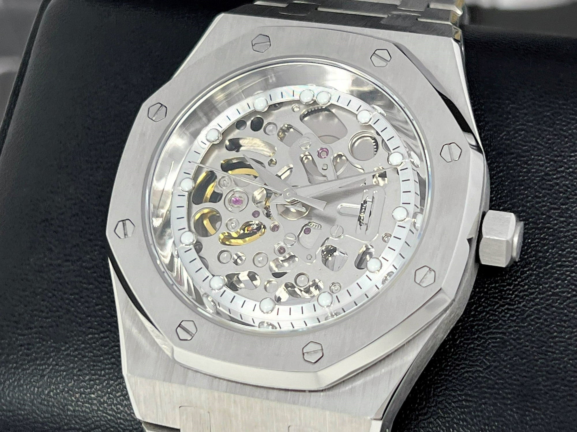 Seikoak Skeleton | New 2023 | Modern Stainless Steel | Luxury Watch | Ghost Mod | Watch Mod | Open Heart | Open Case Watch | Transparent