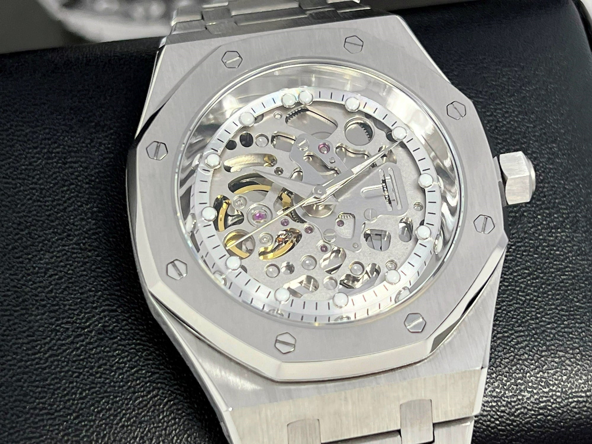 Seikoak Skeleton | New 2023 | Modern Stainless Steel | Luxury Watch | Ghost Mod | Watch Mod | Open Heart | Open Case Watch | Transparent
