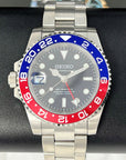 Seiko Pepsi Full GMT - Left Hand | Blue and Red | NH34 movement | 41mm | Timezone | Automatic Custom Watch | Watch Mod | Destro | South Paw