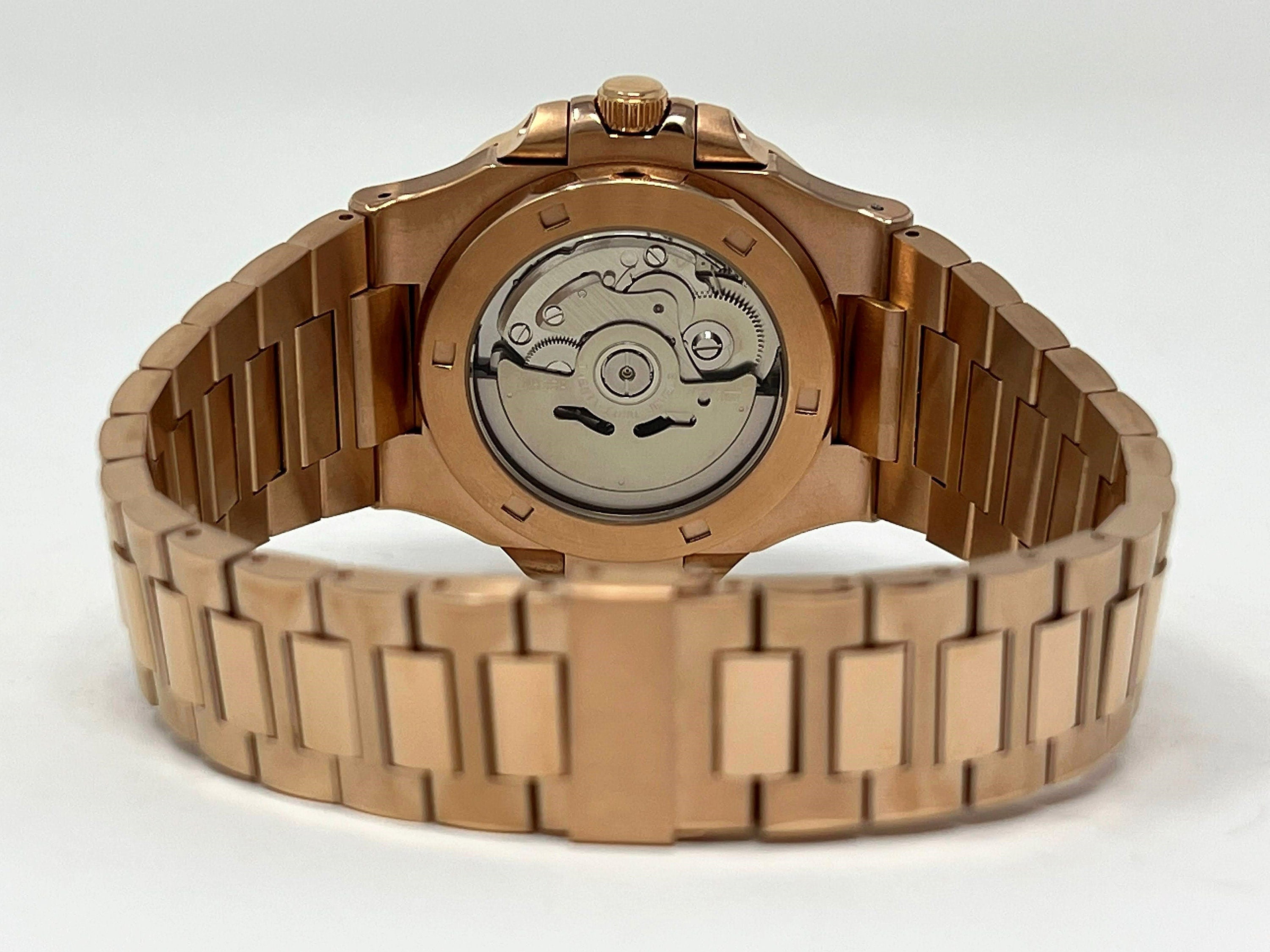 Seikonaut White on Rose Gold | NH35 Automatic | Nautilus