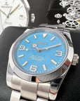 Seiko Explorer 36mm - Rare Tiffany Sky Blue - Stainless Steel - Automatic Watch - Custom Build - Ready to Ship!