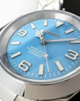 Seiko Explorer 39mm - Rare Tiffany Sky Blue - Stainless Steel - Automatic Watch - Custom Build - Ready to Ship!