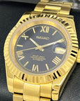 Seiko Gold and Black 39mm Datejust | Roman Numeral | Fluted Bezel | Oyster | NH35 | Seiko Mod | Watch Mod | Custom Watch | DJ36 | Buckley