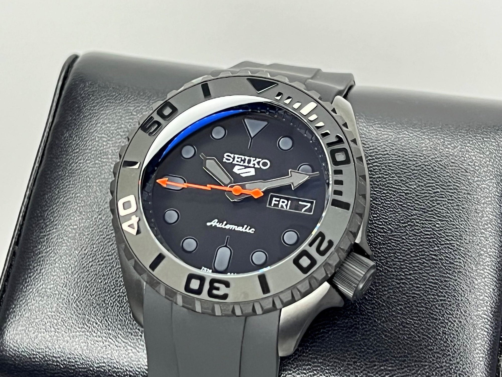 Custom Stealth Blackout Yachtmaster | SKX007 | Men's Watch | Dive Watch | Rubber Black | Seiko Mod | 100M | Custom Mod | Watch Mod | Diver