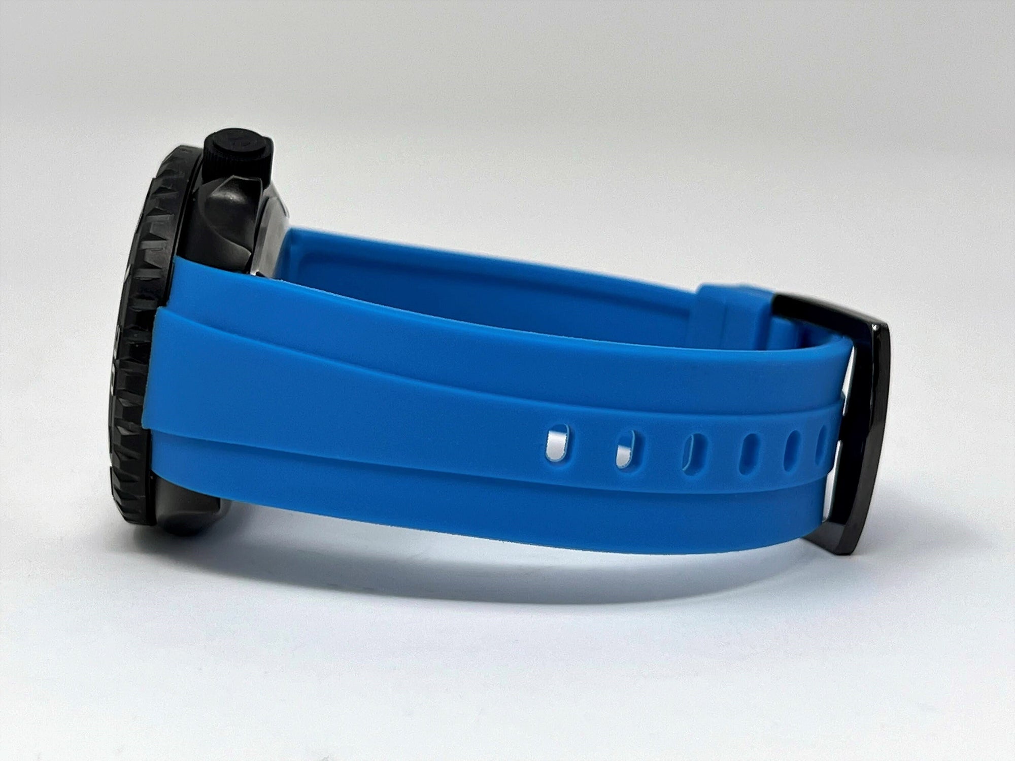Custom Stealth Blackout Yachtmaster | SKX007 | Men's Watch | Dive Watch | Blue Rubber | Seiko Mod | 100M | Custom Mod | Watch Mod | Diver