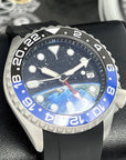 Global GMT Watch Mod | 4 Hand Dual Timezone | Seiko NH34 Automatic Movement | Custom Automatic Watch, Travel Watch, SKX Mod, Seiko Mod