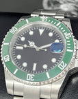 Custom Emerald Submariner | Green Watch | Dive Watch, Diver, Men Watch, Wristwatch, NH35 Automatic Watch, Green Bezel, Seiko Mod, Watch Mod