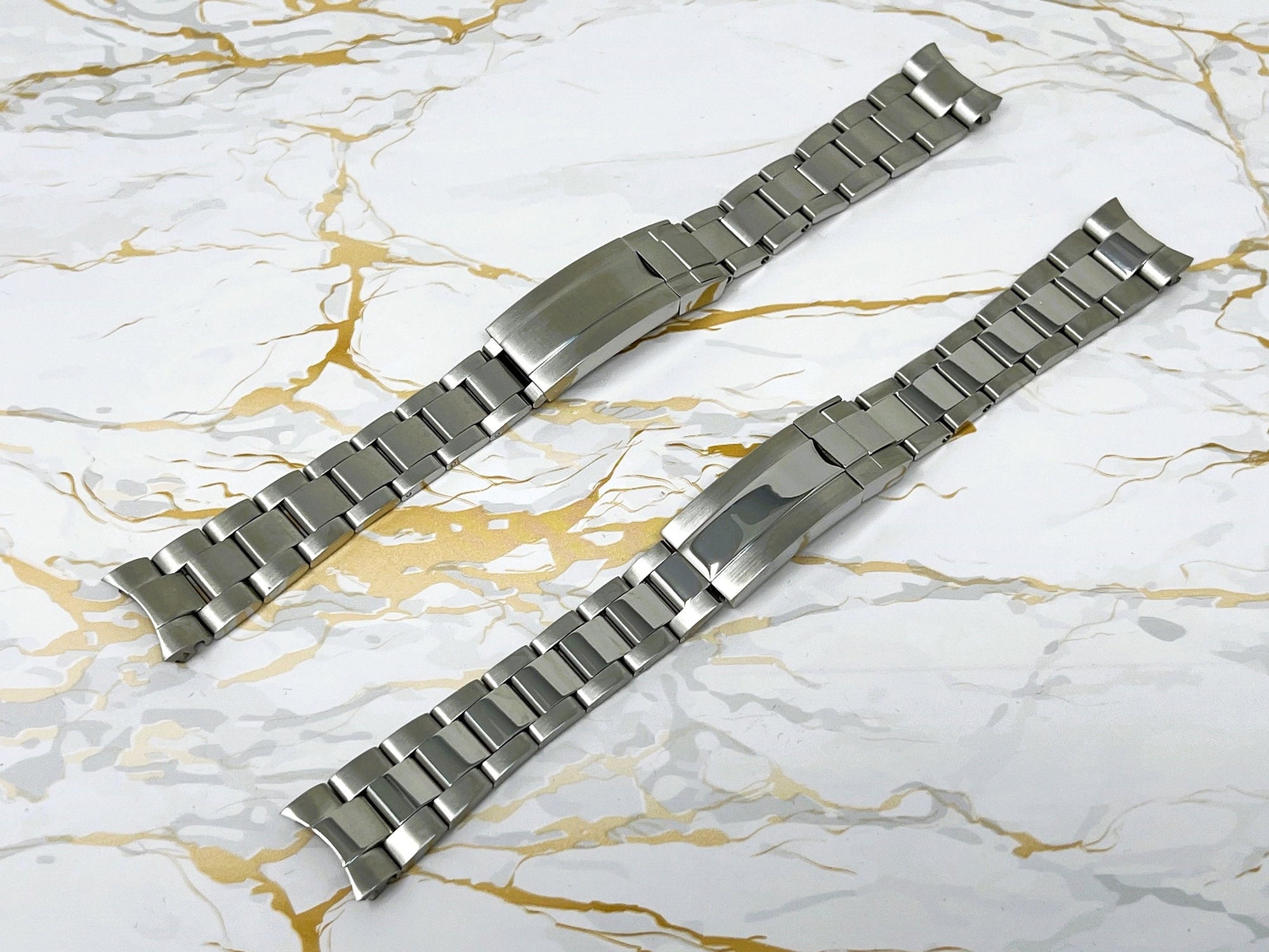 Luxury Oyster Watch Bracelet | Stainless Steel | 20mm Lug Width | Screw Adjustable Links | Easy Adjust Clasp | 904L | Watch Strap | Band